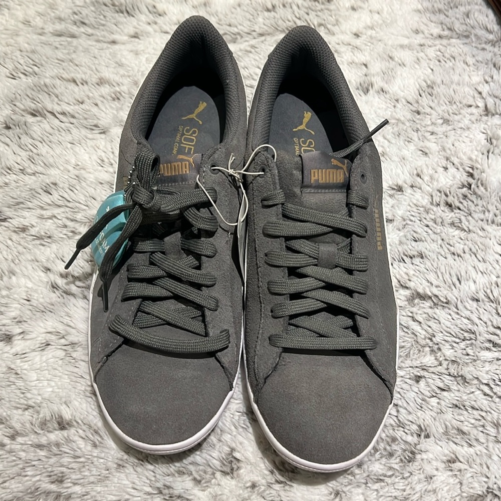 Puma Gray SoftFoam+ Optimal Comfort Sneakers